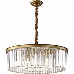 Braxion Modern Crystal Raindrop Round Chandelier
