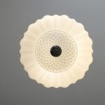 Draxor White Milk Glass Pumpkin Chandelier