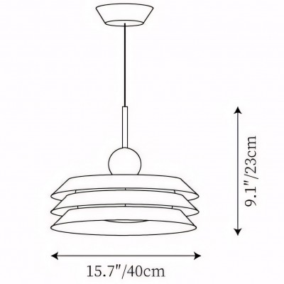 Havix Morandi Layered Metal Pendant Light Havix Morandi Layered Metal Pendant Light