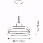 Havix Morandi Layered Metal Pendant Light