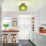 Ixionis Stained Engraved Pattern Glass Flush Mount Ceiling Light