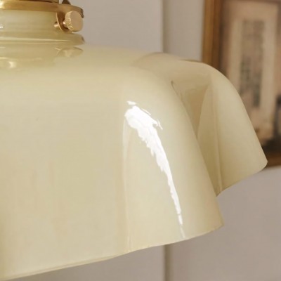 Jovianth French Cream Flower Single Pendant Light Jovianth French Cream Flower Single Pendant Light