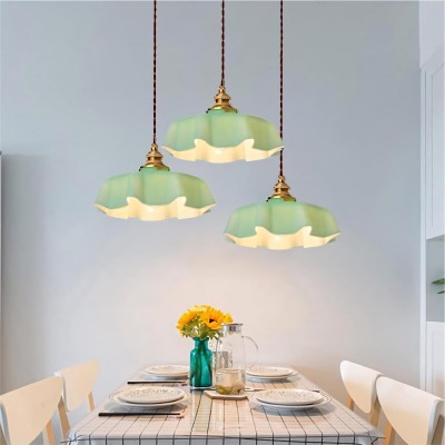 Jovianth French Cream Flower Single Pendant Light Jovianth French Cream Flower Single Pendant Light