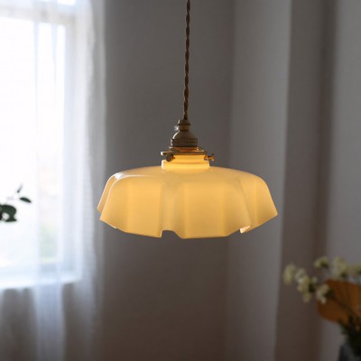 Jovianth French Cream Flower Single Pendant Light Jovianth French Cream Flower Single Pendant Light