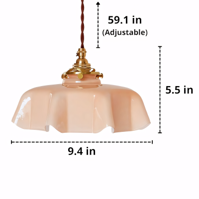 Jovianth French Cream Flower Single Pendant Light Jovianth French Cream Flower Single Pendant Light