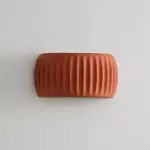 Klystix Macaron Color Up Down Fluted Resin Wall Lamps For Bedroom