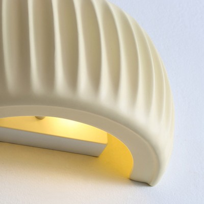 Klystix Macaron Color Up Down Fluted Resin Wall Lamps For Bedroom Klystix Macaron Color Up Down Fluted Resin Wall Lamps For Bedroom