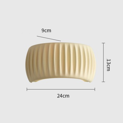 Klystix Macaron Color Up Down Fluted Resin Wall Lamps For Bedroom Klystix Macaron Color Up Down Fluted Resin Wall Lamps For Bedroom