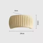 Klystix Macaron Color Up Down Fluted Resin Wall Lamps For Bedroom