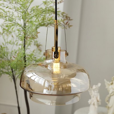 Mynorix Transparent Bowl Shaped Glass Pendant Light Mynorix Transparent Bowl Shaped Glass Pendant Light