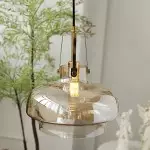 Mynorix Transparent Bowl Shaped Glass Pendant Light Mynorix Transparent Bowl Shaped Glass Pendant Light