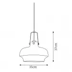 Mynorix Transparent Bowl Shaped Glass Pendant Light Mynorix Transparent Bowl Shaped Glass Pendant Light