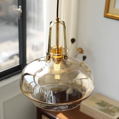 Mynorix Transparent Bowl Shaped Glass Pendant Light Mynorix Transparent Bowl Shaped Glass Pendant Light