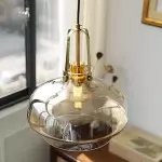 Mynorix Transparent Bowl Shaped Glass Pendant Light Mynorix Transparent Bowl Shaped Glass Pendant Light