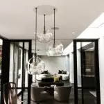 Nyxio Pleated Globe Glass Pendant Light