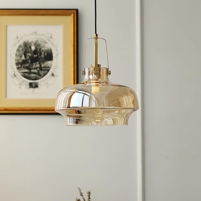 Mynorix Transparent Bowl Shaped Glass Pendant Light Mynorix Transparent Bowl Shaped Glass Pendant Light