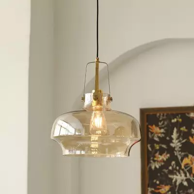Mynorix Transparent Bowl Shaped Glass Pendant Light Mynorix Transparent Bowl Shaped Glass Pendant Light