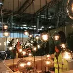 Nyxio Pleated Globe Glass Pendant Light