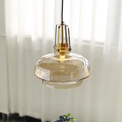 Mynorix Transparent Bowl Shaped Glass Pendant Light Mynorix Transparent Bowl Shaped Glass Pendant Light