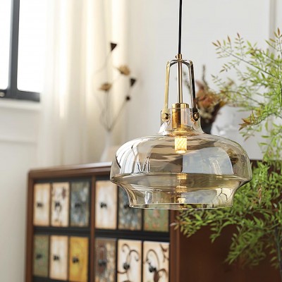 Mynorix Transparent Bowl Shaped Glass Pendant Light Mynorix Transparent Bowl Shaped Glass Pendant Light
