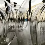 Nyxio Pleated Globe Glass Pendant Light