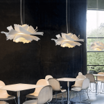 Lyronis White Flower Acrylic Pendant Light