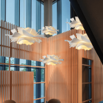 Lyronis White Flower Acrylic Pendant Light