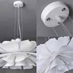 Lyronis White Flower Acrylic Pendant Light