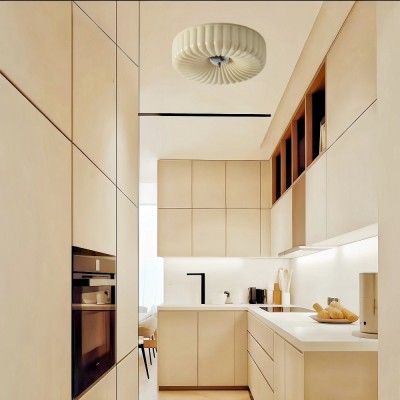 Prythos Cream Textured Glass Round Bauhaus Ceiling Light Prythos Cream Textured Glass Round Bauhaus Ceiling Light