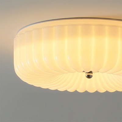 Prythos Cream Textured Glass Round Bauhaus Ceiling Light Prythos Cream Textured Glass Round Bauhaus Ceiling Light