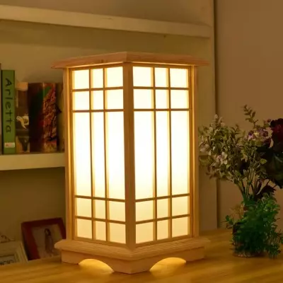 Rylar Japanese Style Wood Tatami Floor Lamp Rylar Japanese Style Wood Tatami Floor Lamp