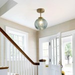Syndrax Stripe Stained Glass Globe Ceiling Light