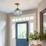 Syndrax Stripe Stained Glass Globe Ceiling Light