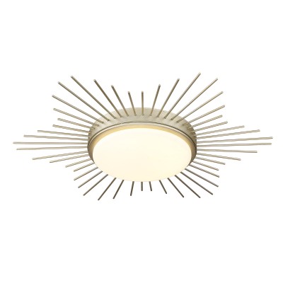 Thyron Sunburst Medallion Linear Round Ceiling Lighting