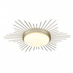 Thyron Sunburst Medallion Linear Round Ceiling Lighting