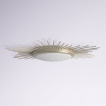 Thyron Sunburst Medallion Linear Round Ceiling Lighting