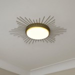 Thyron Sunburst Medallion Linear Round Ceiling Lighting