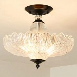 Wyrith Vintage Flower Crystal Flush Mount Light Wyrith Vintage Flower Crystal Flush Mount Light