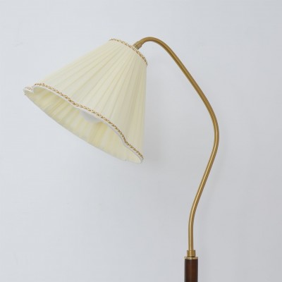Xalon Wooden Cloth Pleated Shade Floor Lamp