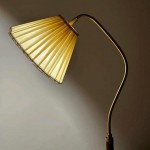 Xalon Wooden Cloth Pleated Shade Floor Lamp