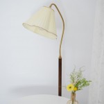 Xalon Wooden Cloth Pleated Shade Floor Lamp