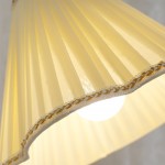 Xalon Wooden Cloth Pleated Shade Floor Lamp