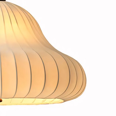 Ythar Wabi Sabi Wood Fabric Pendant Light Ythar Wabi Sabi Wood Fabric Pendant Light