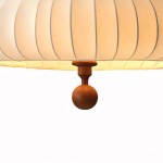 Ythar Wabi Sabi Wood Fabric Pendant Light