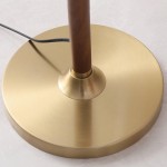 Xalon Wooden Cloth Pleated Shade Floor Lamp