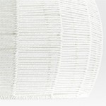 Dronor Ivory Woven Rope Globe Semi Flush Mount Light Dronor Ivory Woven Rope Globe Semi Flush Mount Light