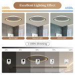 Fynar ‎Minimalist Black Round Led Thin Flush Mount Ceiling Light