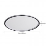 Fynar ‎Minimalist Black Round Led Thin Flush Mount Ceiling Light