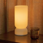 Gravix White Stripe 3D Printed Desk Lamp Gravix White Stripe 3D Printed Desk Lamp