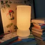 Gravix White Stripe 3D Printed Desk Lamp Gravix White Stripe 3D Printed Desk Lamp